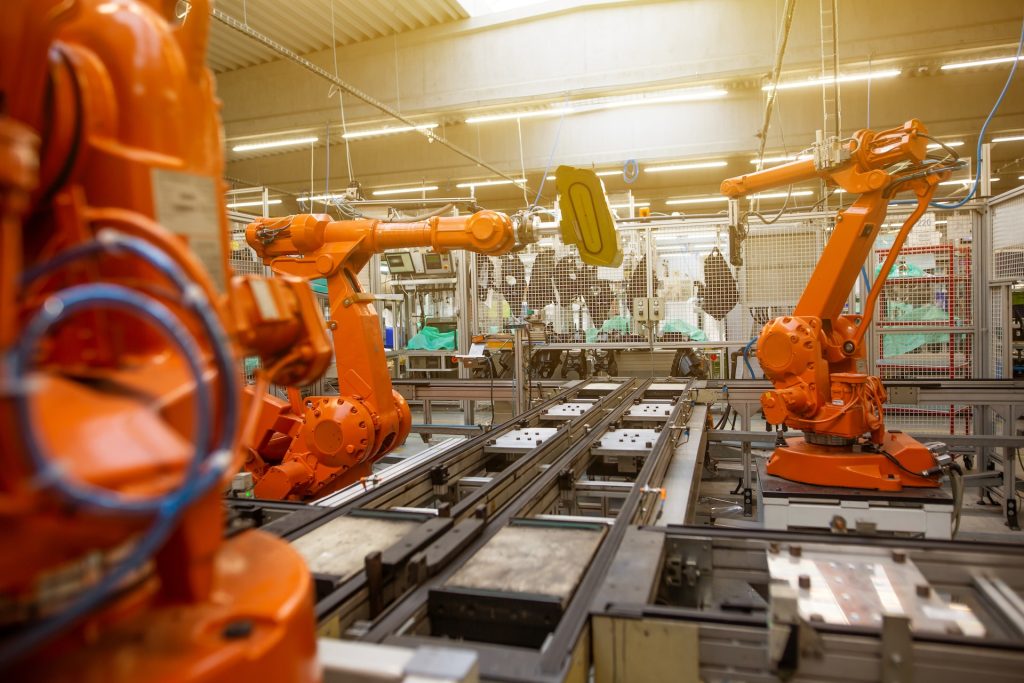 Manufacturing Robot Assembly Line