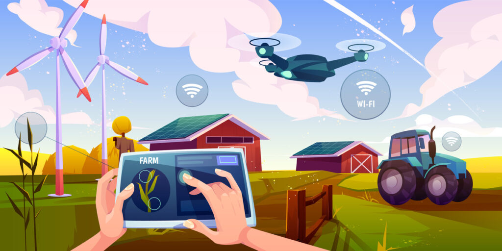 IoT and 5G technologies in farm